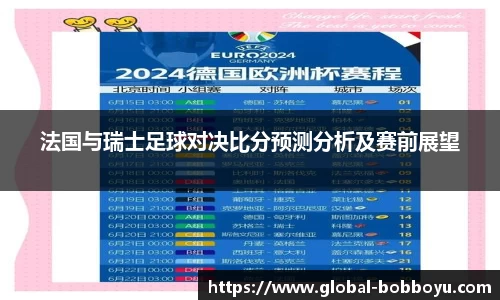 法国与瑞士足球对决比分预测分析及赛前展望